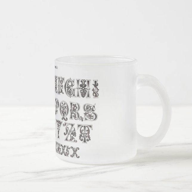 Tasse Givré Musique Alphabet (Droit)