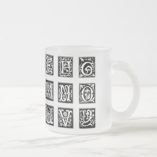 Tasse Givré Musique Alphabet (Droit)