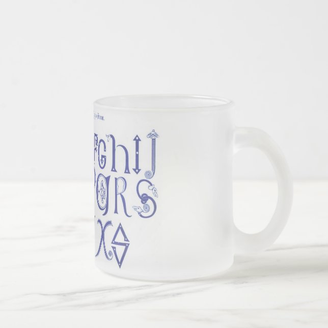 Tasse Givré Musique Alphabet (Droit)