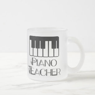 Tasse Givré Musique de clavier de professeur de piano