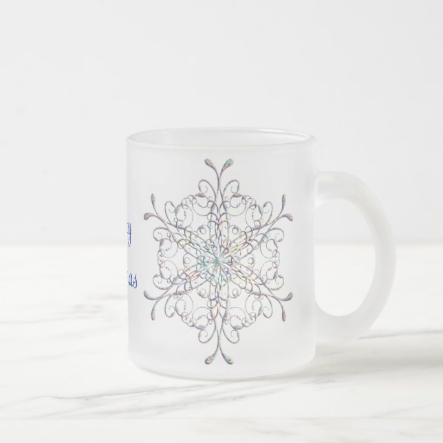 Tasse Givré Musique de flocon de neige Iridescente (Droit)