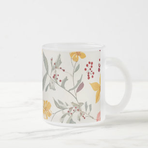 Tasse Givré Musique de verre grenu à fleur