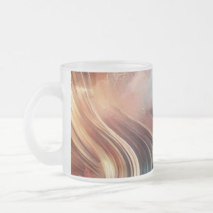 Tasse Givré Musique en verre dépoli moderne