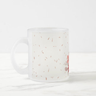 Tasse Givré Musique en verre rouge