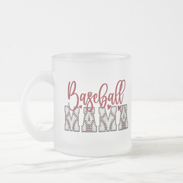 Tasse Givré Musique givrée de la maman de baseball (Gauche)
