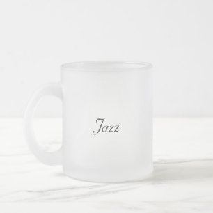 Tasse Givré Musique Jazz Frosted Glass