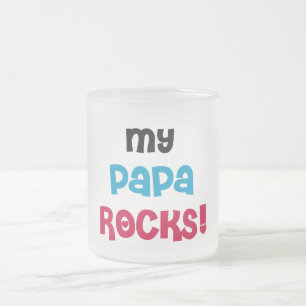 Tasse Givré My Papa Rocks T-shirts et cadeaux