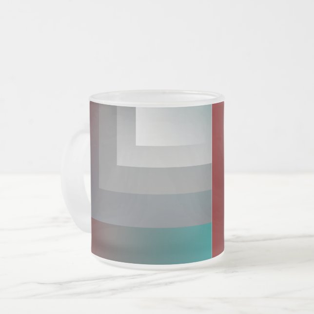 Tasse Givré N - gris sarcelle bordeaux (Devant gauche)
