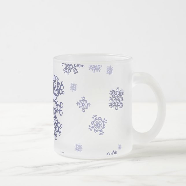 Tasse Givré Neige bleue (Droit)