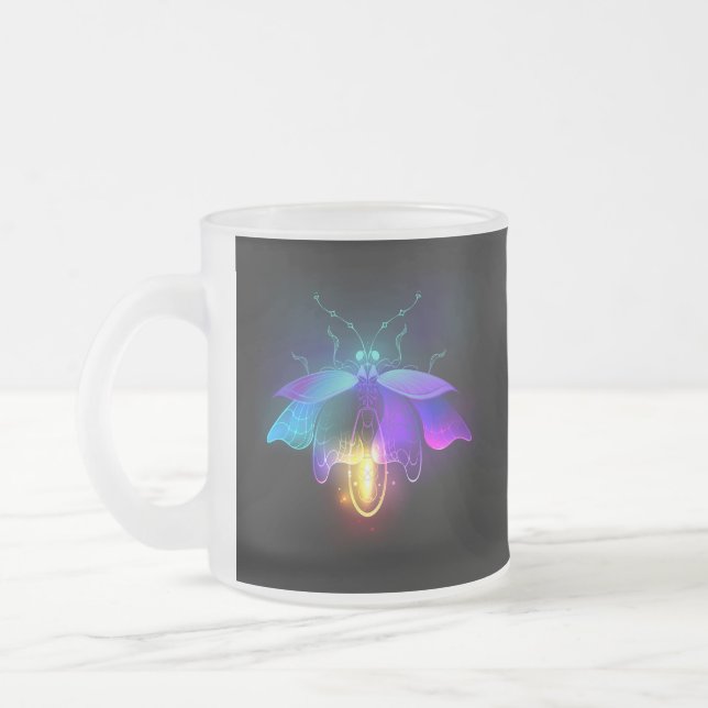 Tasse Givré Neon Firefly sur noir (Gauche)