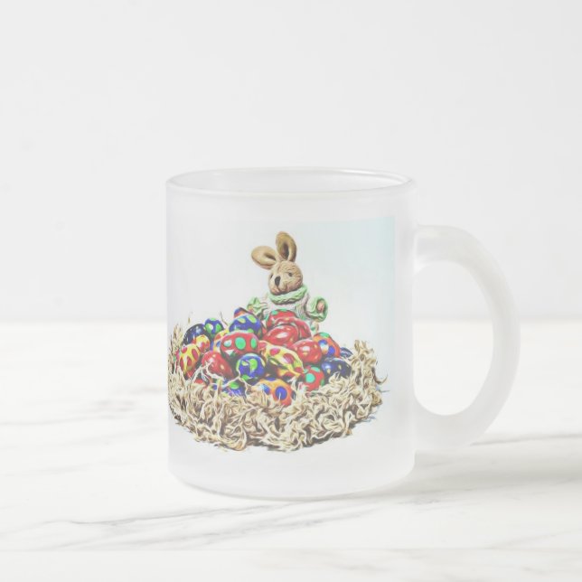 Tasse Givré Nid de bonbons Bunny de Pâques (Droit)