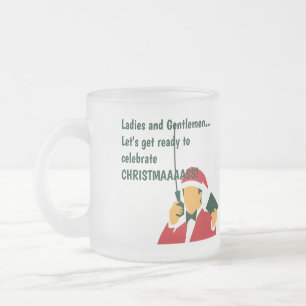 Tasse Givré Noël annonçant une citation drôle couverture ca
