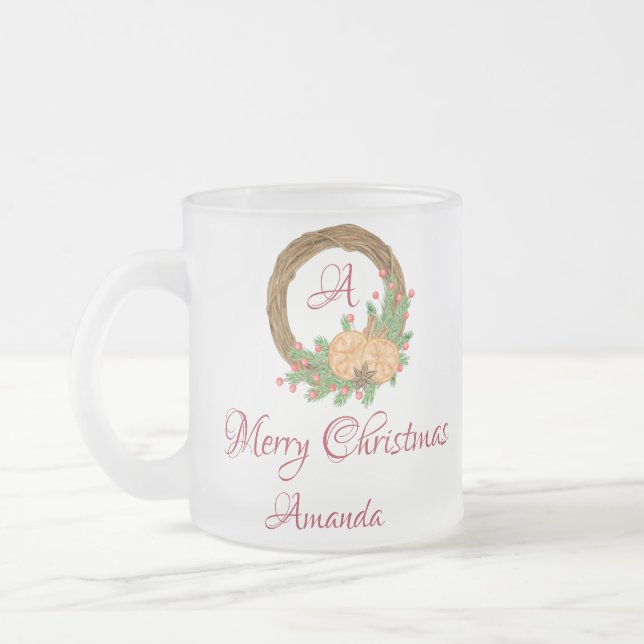 Tasse Givré Noël du nid mignon (Gauche)