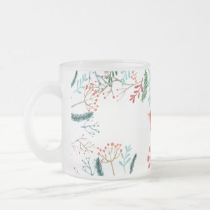 Tasse Givré Noël rustique naturel