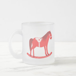 Tasse Givré Noël scandinave Cheval Rocking