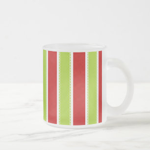 Tasse Givré Noël Vacances Vert & Rouge Motif