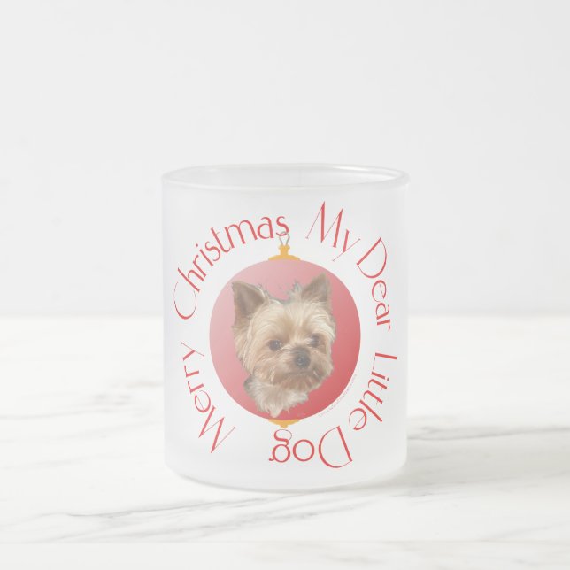 Tasse Givré Noël Yorkshire Terrier (Centre)