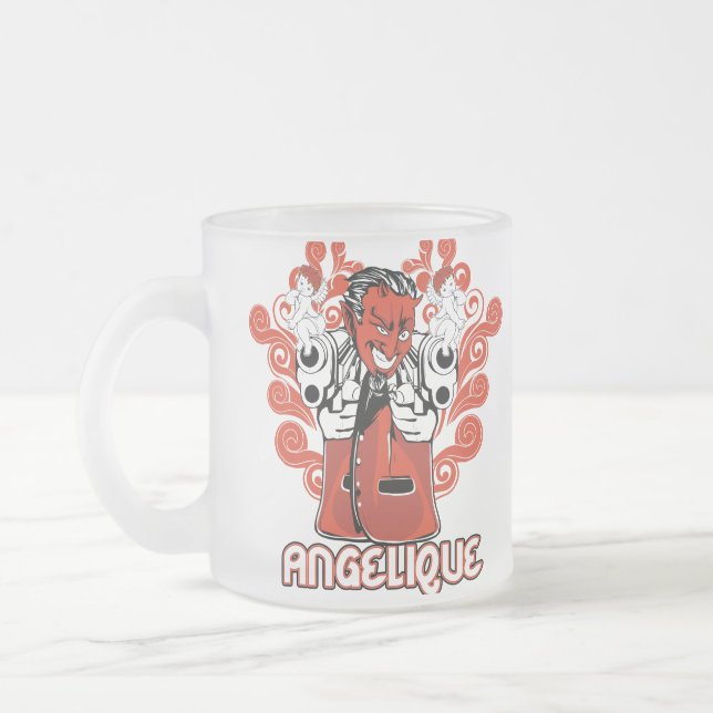 Tasse Givré noir angélique (Gauche)
