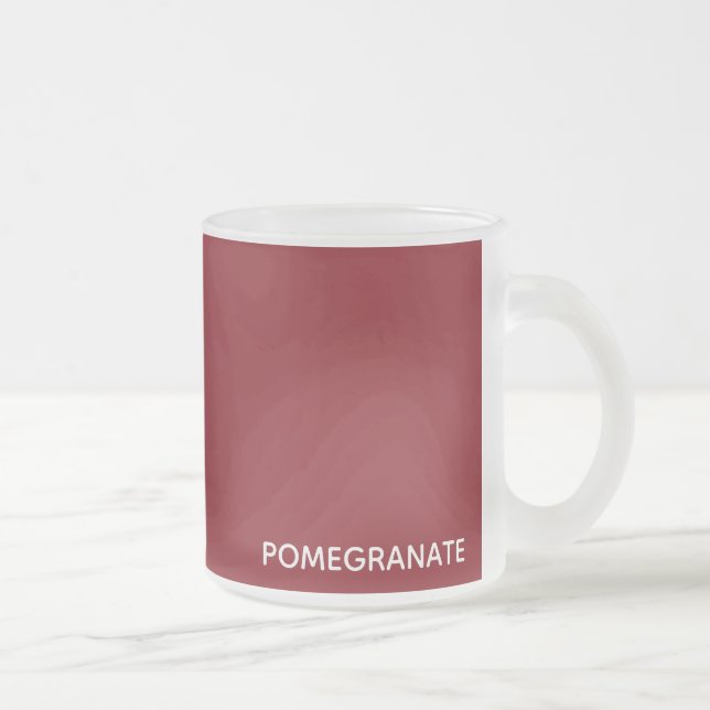 Tasse Givré Nom de la couleur rouge de la grenade (Droit)
