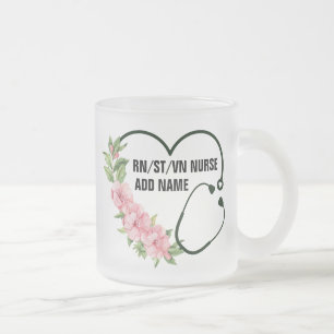Tasse Givré Nom de l'infirmière étudiante-inscrite-ancienne