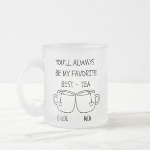Tasse Givré Nom personnalisé Best Friend Bestie Funny