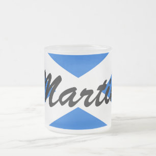 Tasse Givré Nom personnalisé Drapeau écossais mugt