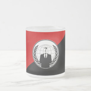 Tasse Givré Nous sommes drapeau anonyme d'anarchiste