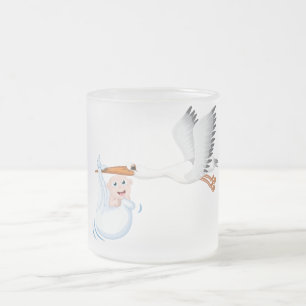 Tasse Givré Nouveau-né et oiseau grue