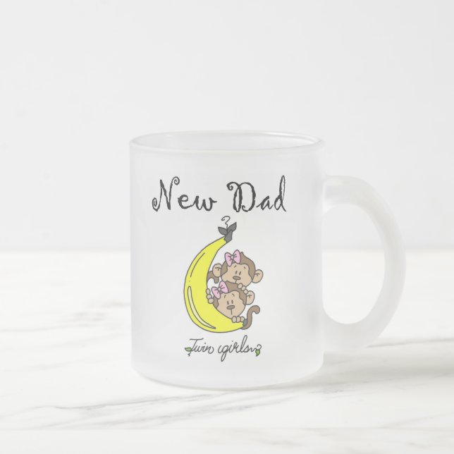 Tasse Givré Nouveau papa de Twin Girls Tshirts et cadeaux (Droit)