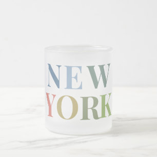 Tasse Givré Nouveau texte coloré York   