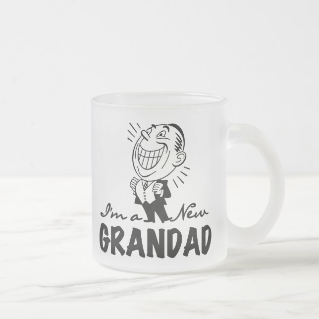 Tasse Givré Nouveaux T-shirts et cadeaux de sourire de papy (Droit)