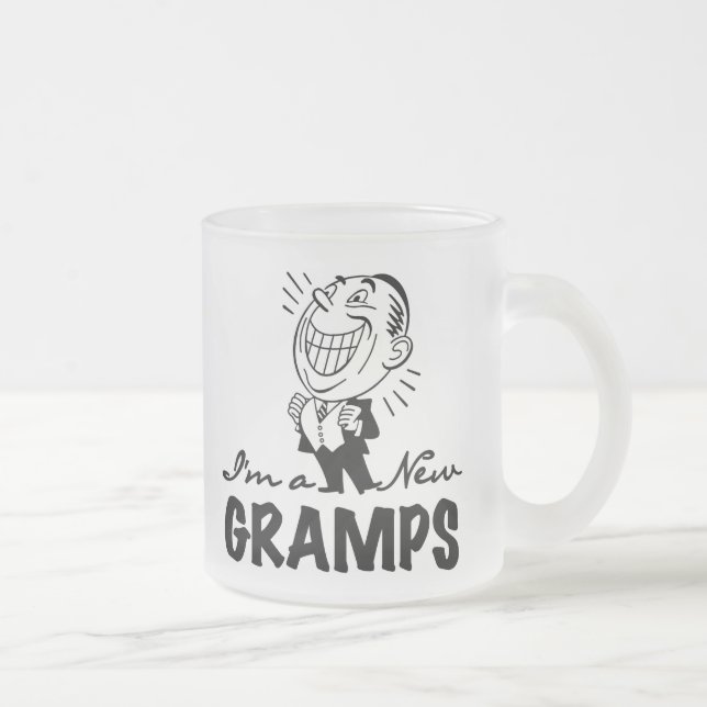 Tasse Givré Nouveaux T-shirts et cadeaux de sourire de papy (Droit)