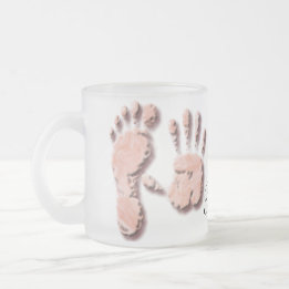 Tasse Givré Nouvelle empreinte d'une main de bébé