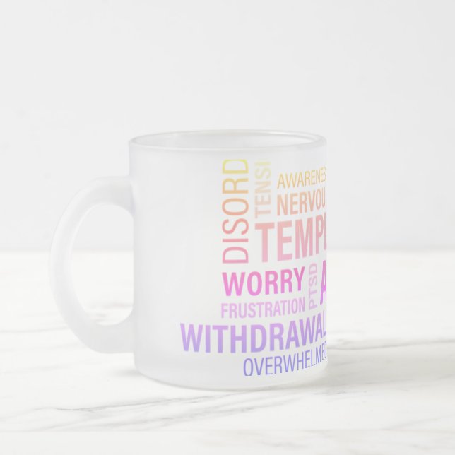 Tasse Givré Nuage de mots chroniques.. (Gauche)