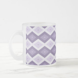 Tasse Givré Nuances de lavande motif diamant