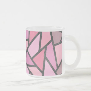 Tasse Givré Nuances de motif en vitrail de corail