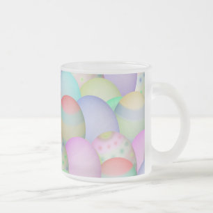 Tasse Givré OEufs de Pâques colorés Arrière - plan