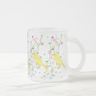 Tasse Givré oiseau de fleur (répétition)