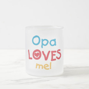 Tasse Givré Opa aime mes t-shirts et cadeaux
