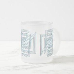 Tasse Givré Opal Turquoise blanc