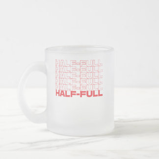 Tasse Givré Optimiste pessimiste à moitié vide ou à moitié ple