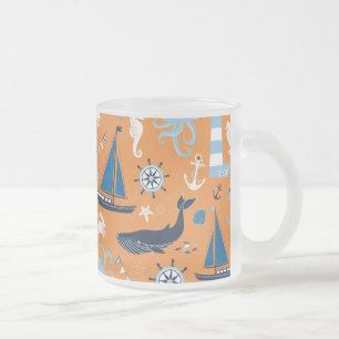 Tasse Givré Orange marine
