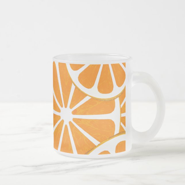 Tasse Givré oranges. (Droit)
