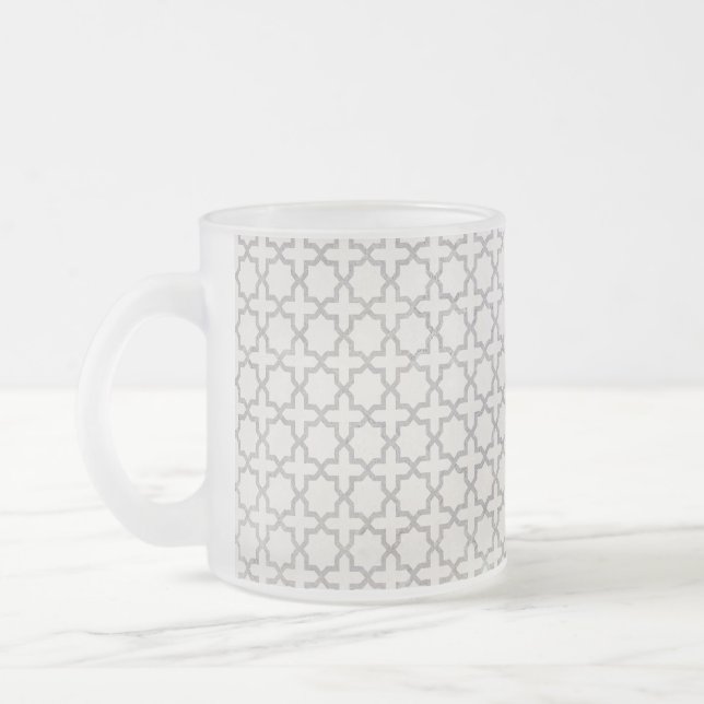 Tasse Givré Ornement arabesque élégant (Gauche)