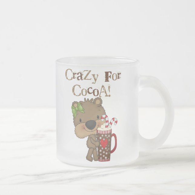 Tasse Givré Ours de fille fou pour le cacao (Droit)