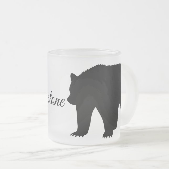 Tasse Givré Ours en verre givré (Devant droit)