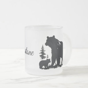 Tasse Givré Ours en verre givré