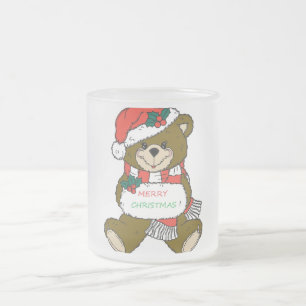 TASSE GIVRÉ OURS NÖEL" OURSON EN PELUCHE