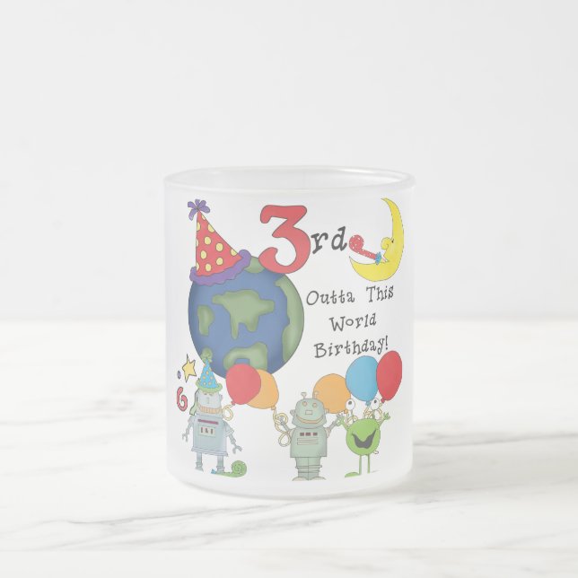 Tasse Givré Outta This World 3rd Birthday T-shirts et cadeaux (Centre)