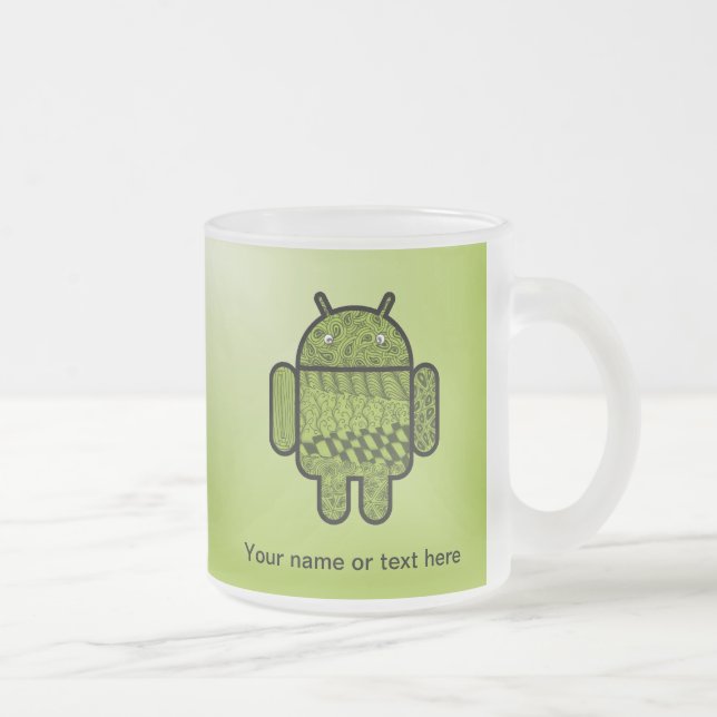 Tasse Givré Paisley Character pour le robot Android™ (Droit)